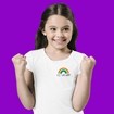 Picture of NHS RAINBOW CHILDRENS WHITE T-SHIRT 50% DONATED