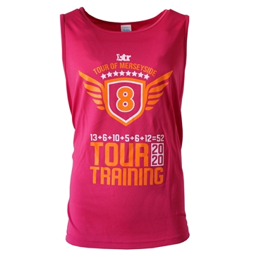 Picture of Unisex TOUR OF MERSEYSIDE 2020 Ultra Cool Vest in Pink