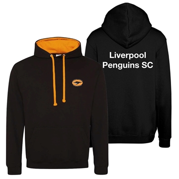 Picture of Liverpool Penguins Adult Varsity Black / Orange Hoody